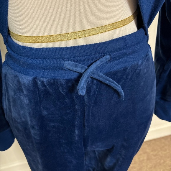 Felina Women's Navy Velour Track Suit - Picture 3 of 6